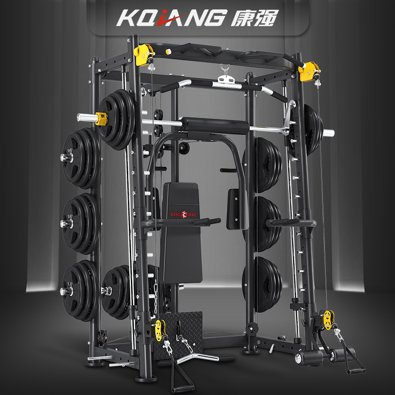 康强BK-3000E全新升级史密斯机龙门架深蹲架卧举床小飞鸟训练器综合训练器健身器材 3000E升级配置
